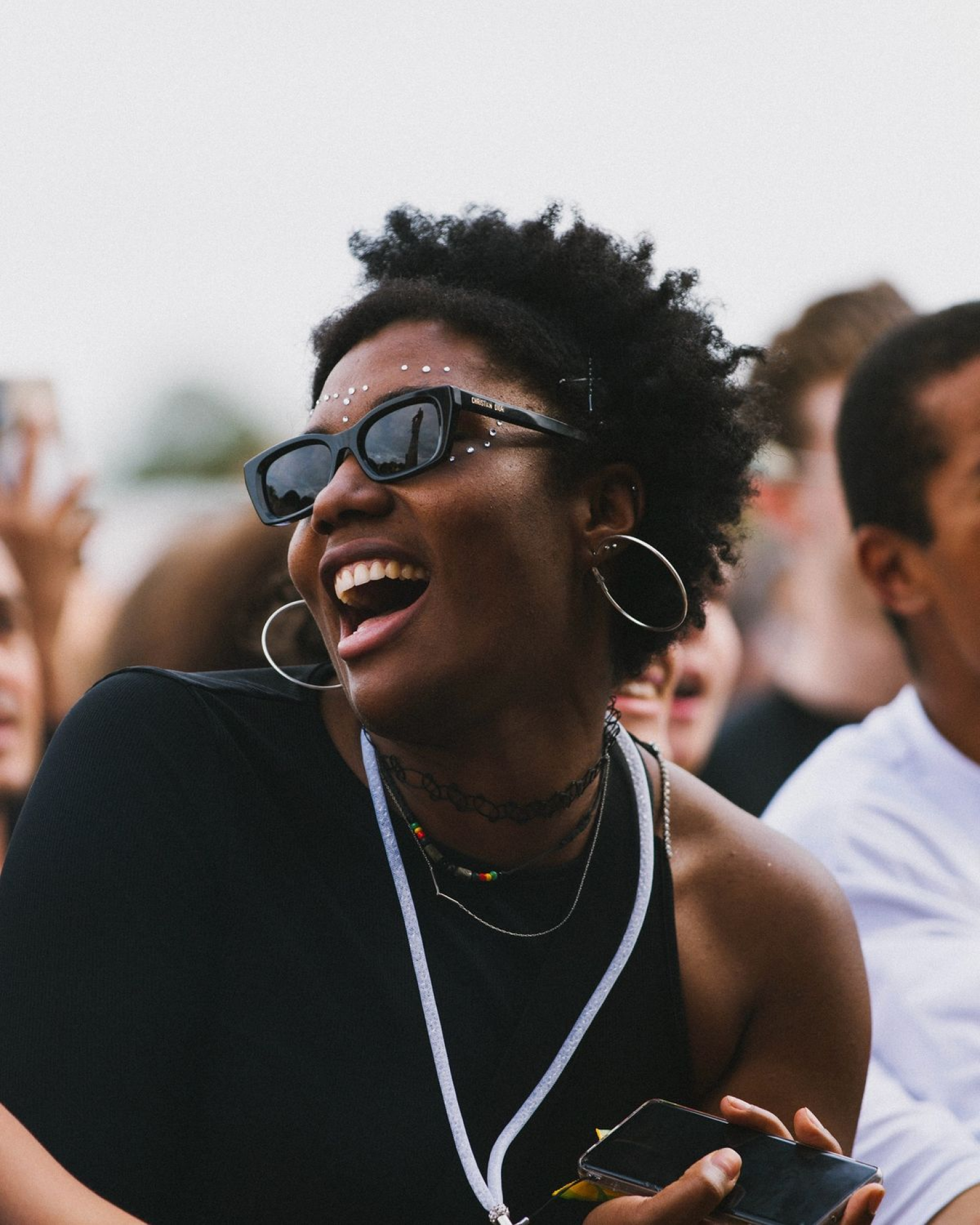 Crowd celebrating at a nightlife experience