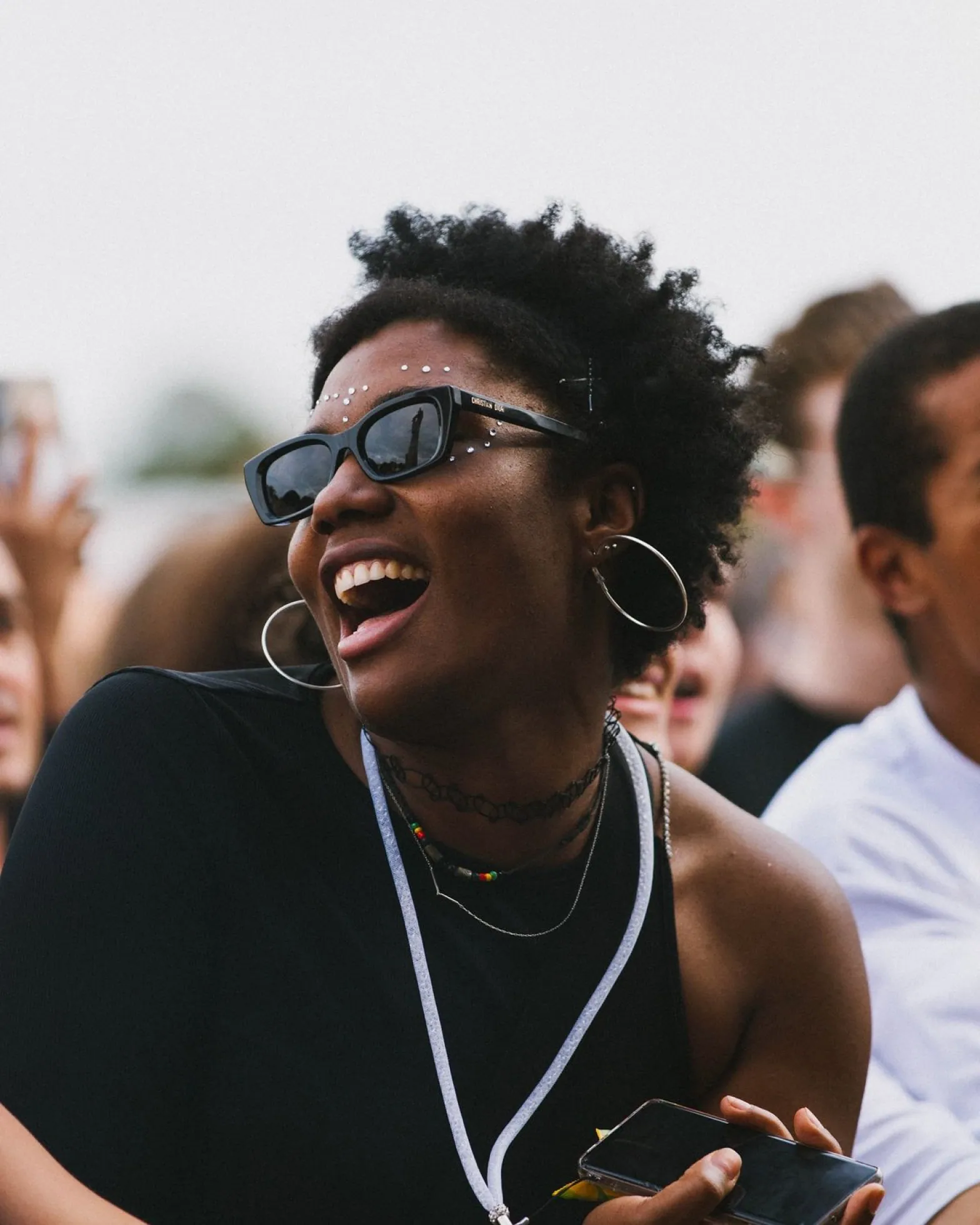 Crowd celebrating at a nightlife experience